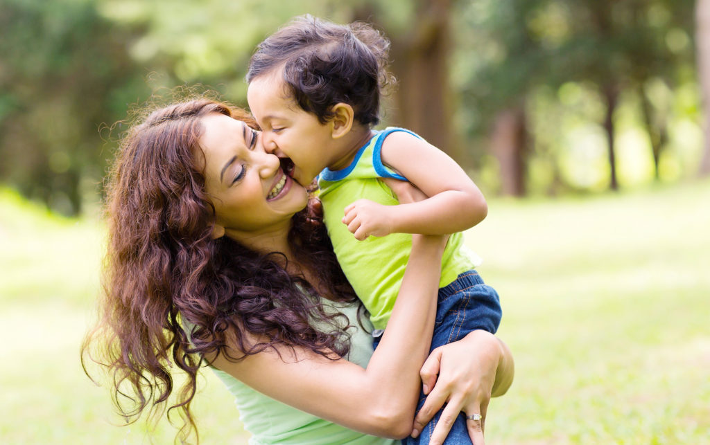 Baby Virk with mom