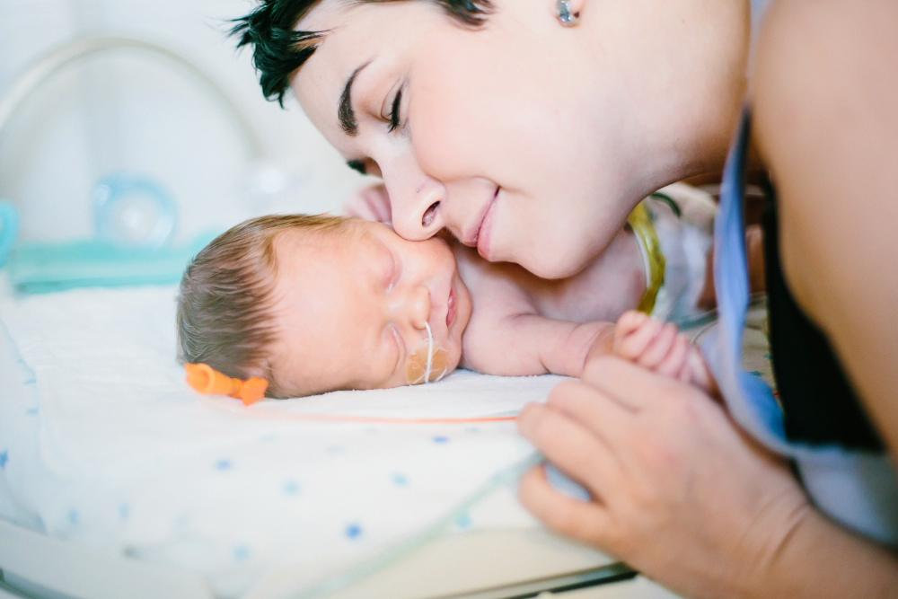 Baby Finnegan and mom Cheryl Stevenson, BC Women's Hospital