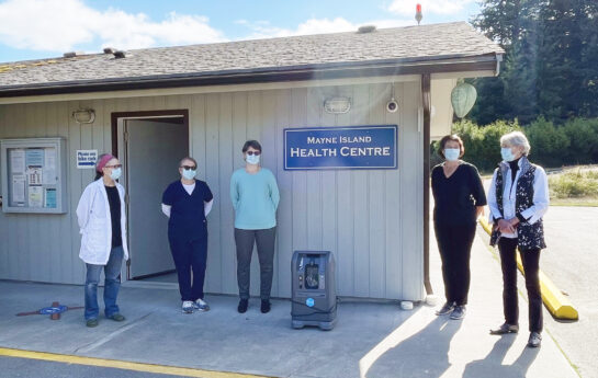 TB Vets Provides Oxygen Concentrators to Mayne Island